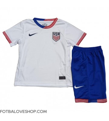 Spojené Státy Dětské Domácí Dres Copa America 2024 Krátký Rukáv (+ trenýrky)